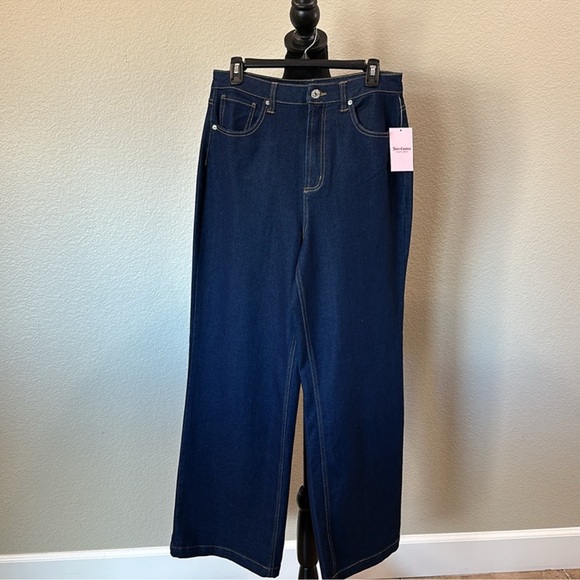 Juicy Couture Women's Wide leg Blue Jeans - Picture 7 of 10
